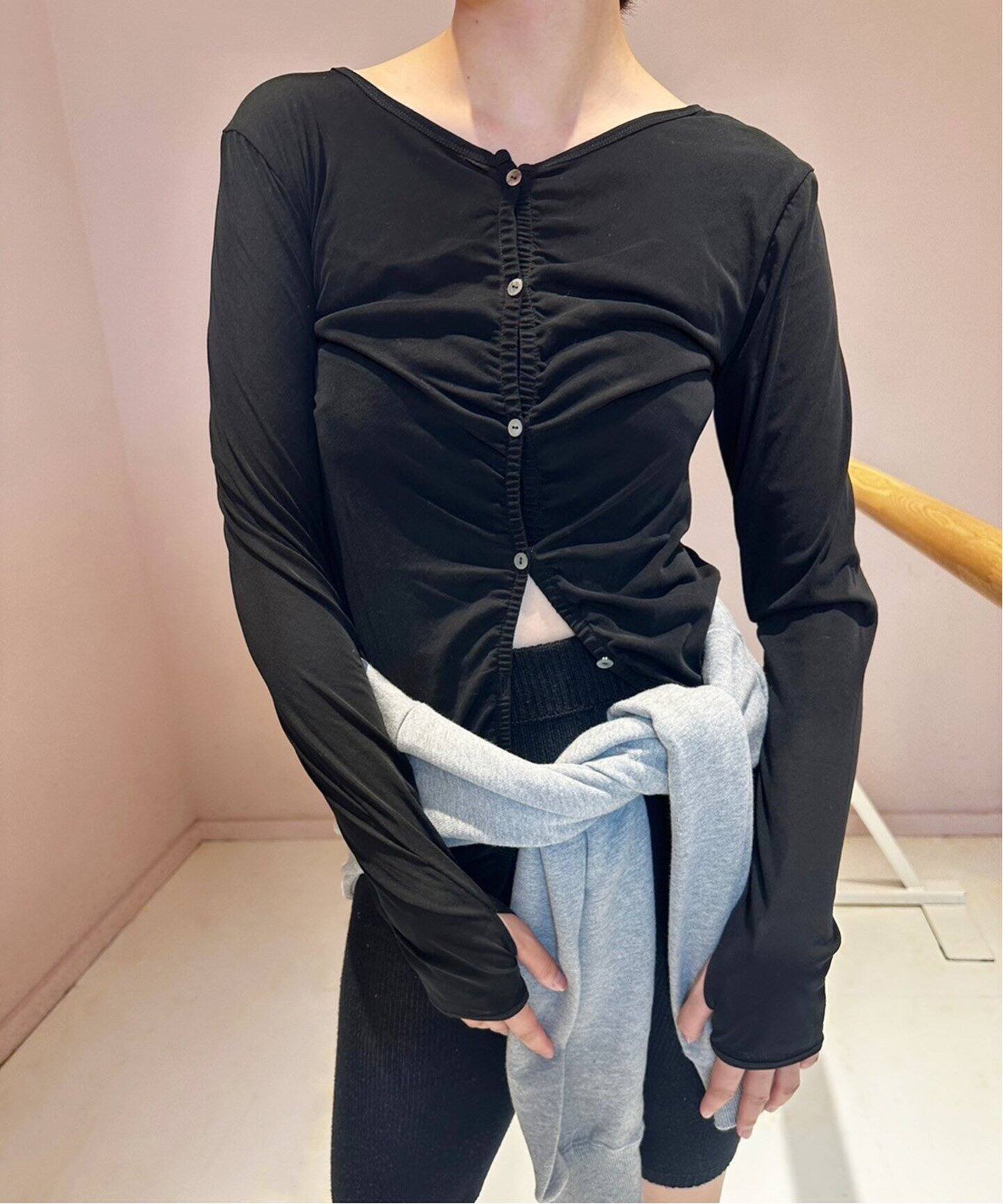 シアー ギャザー カーディガン（カーディガン）｜EDIT.FOR LULU  