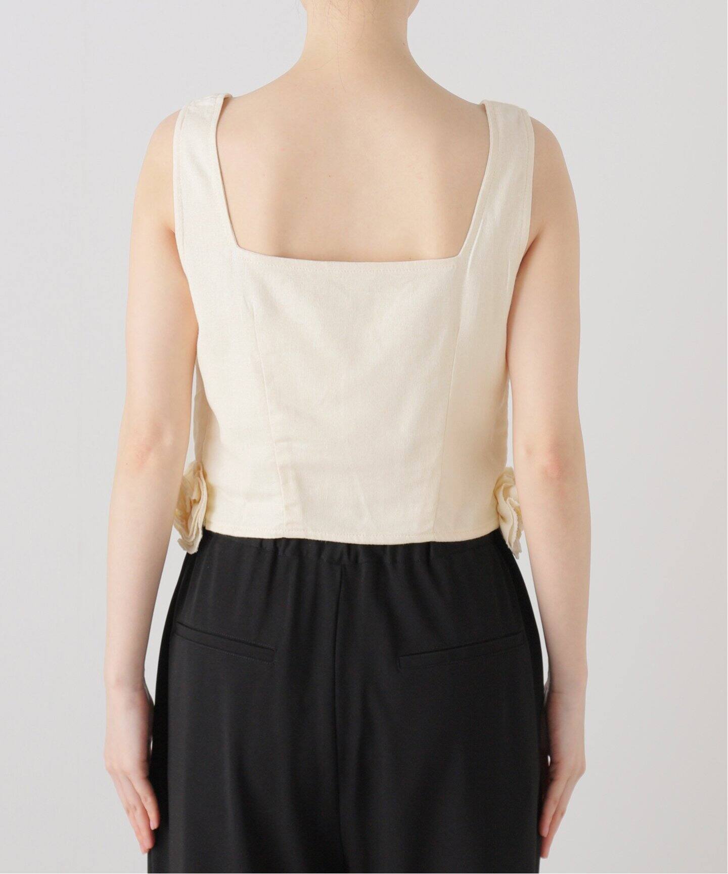 Tach clothing/タッチ クロージング】ローズリネントップ（シャツ  