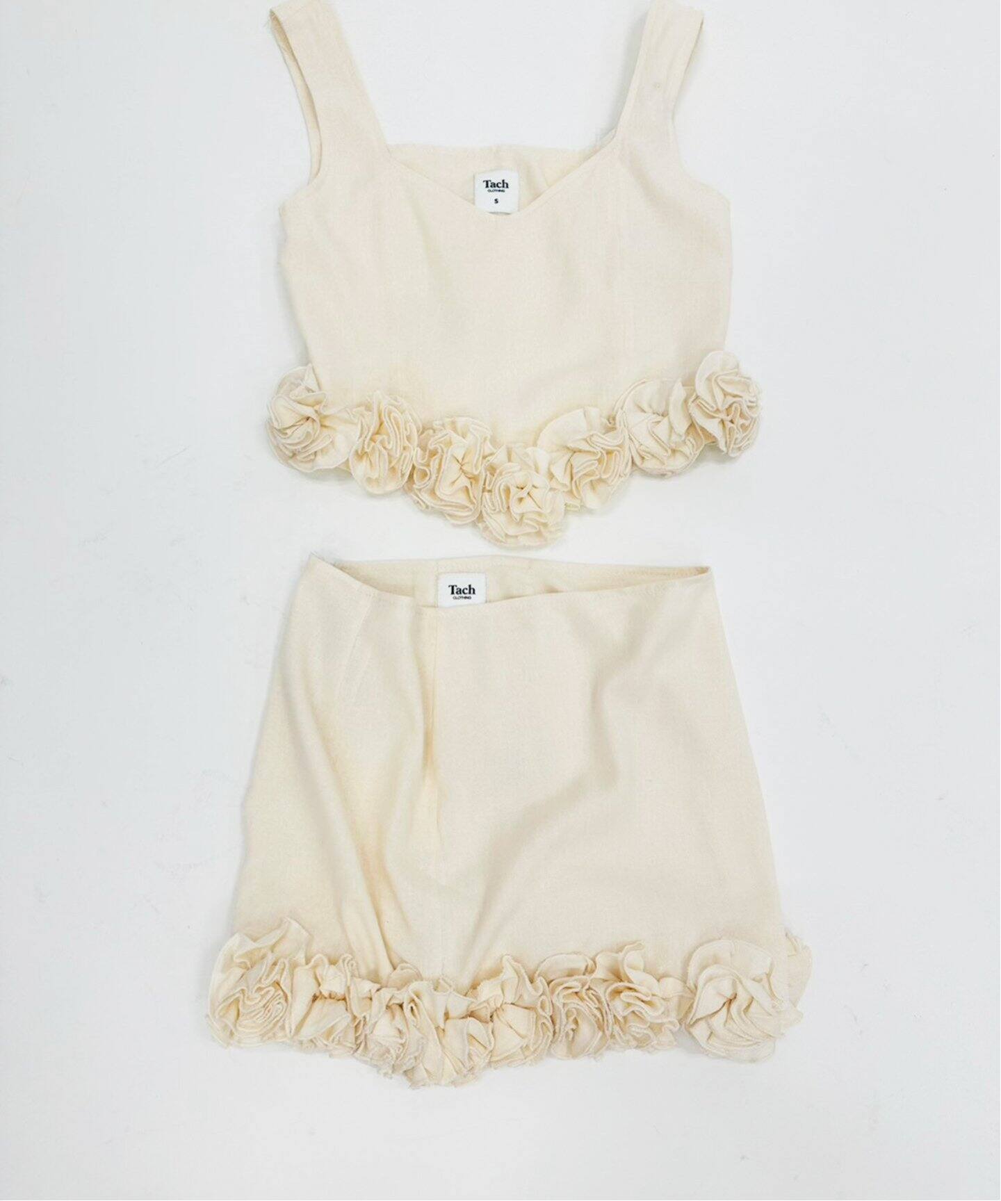 Tach clothing/タッチ クロージング】ローズリネントップ（シャツ  