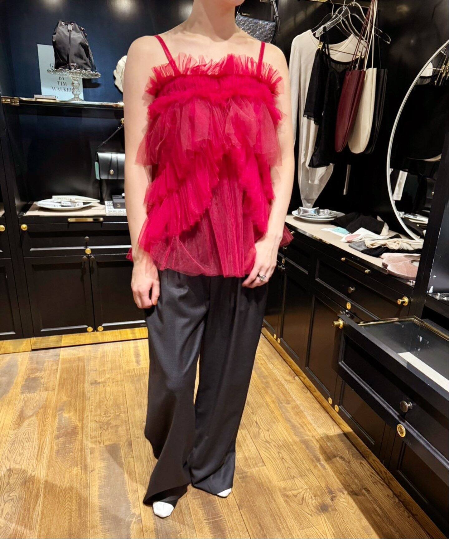 VIVIANO / ヴィヴィアーノ】Tulle Cami Top（キャミソール）｜EDIT.FOR  