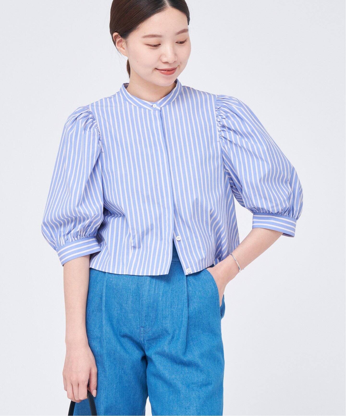 cottonデザインショートブラウス（シャツ／ブラウス）｜IENA（イエナ 