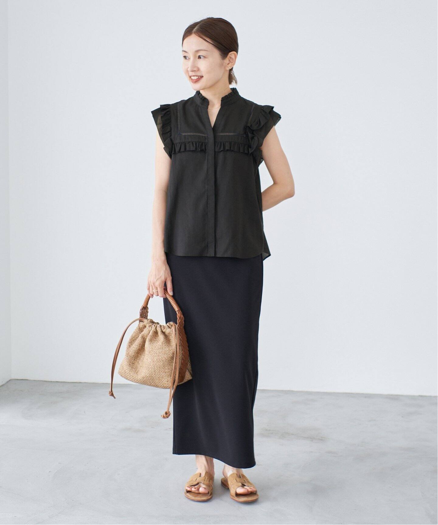 イエナ　コットンフレンチ　フリルブラウス IENA（イエナ）の「コットンフレンチフリルブラウス（シャツ