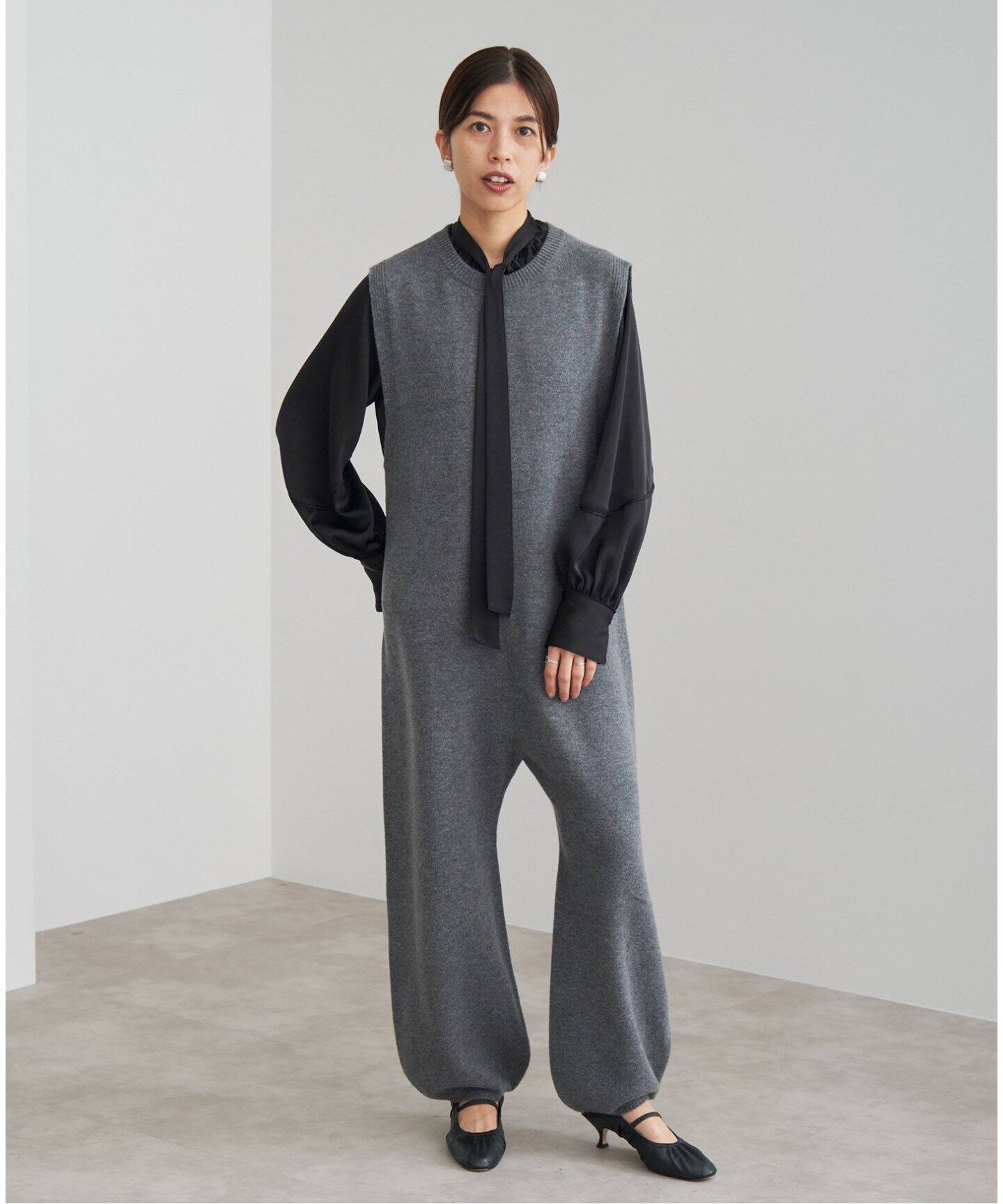 サテン ボウタイ スキッパーブラウス（シャツ／ブラウス）｜IENA  