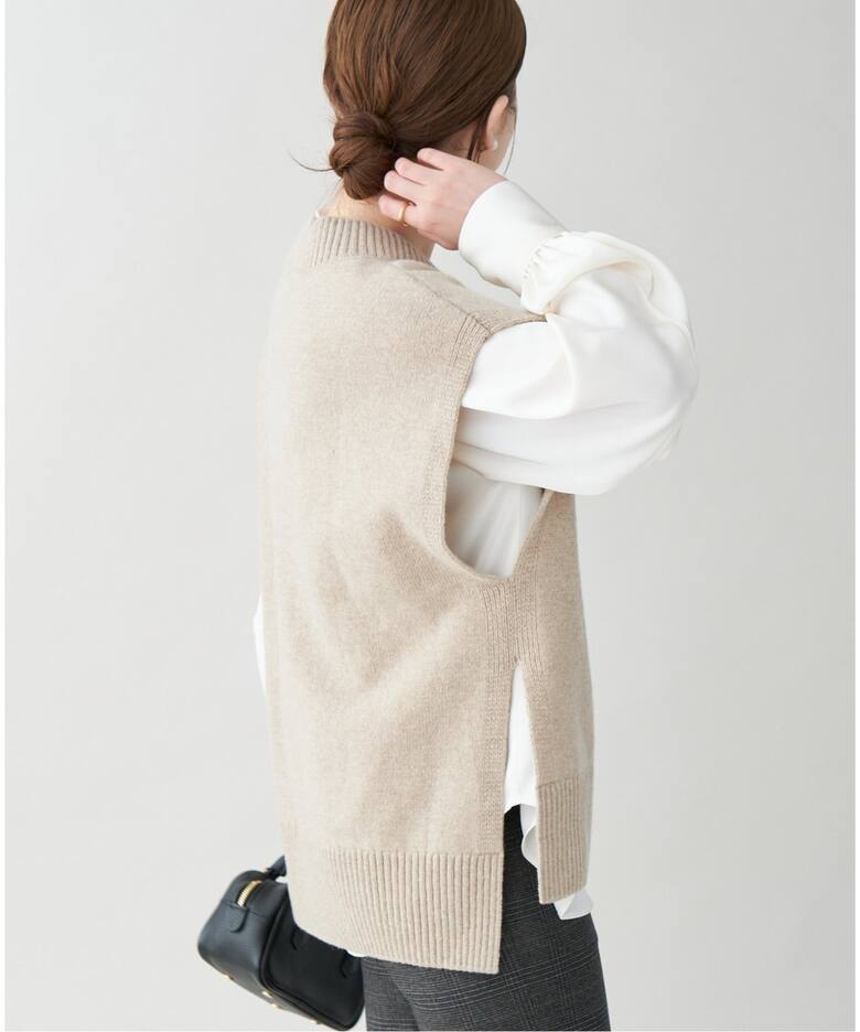 サテン ボウタイ スキッパーブラウス（シャツ／ブラウス）｜IENA  