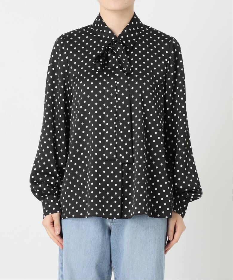 サテンドットタイ付きブラウス（シャツ／ブラウス）｜IENA（イエナ）の  