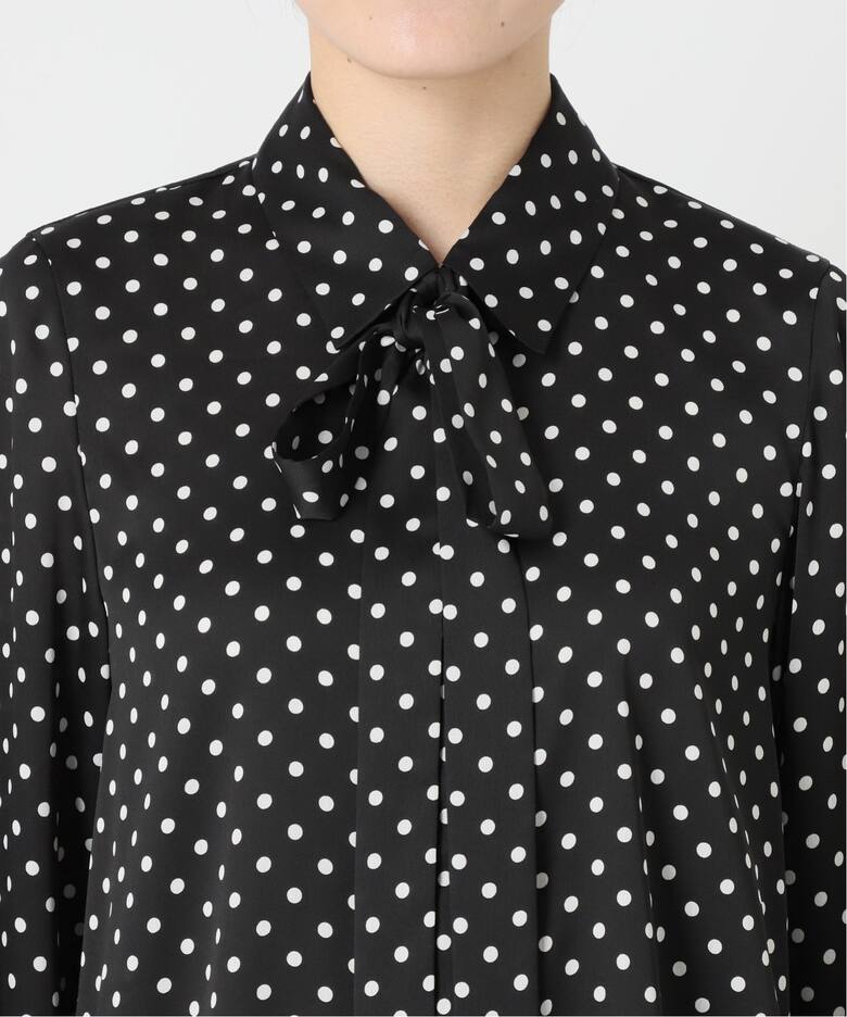 サテンドットタイ付きブラウス（シャツ／ブラウス）｜IENA（イエナ）の  