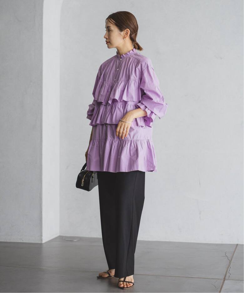 SARA MALLIKA × IENA フリルブラウス（シャツ／ブラウス）｜IENA  