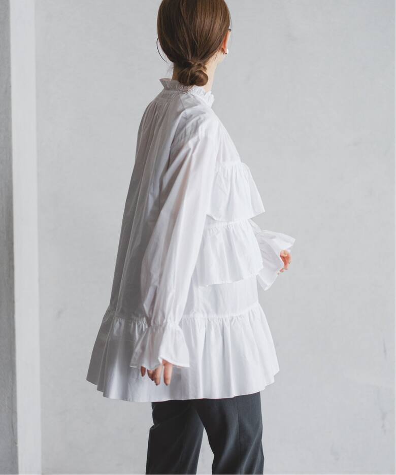 SARA MALLIKA × IENA フリルブラウス（シャツ／ブラウス）｜IENA  
