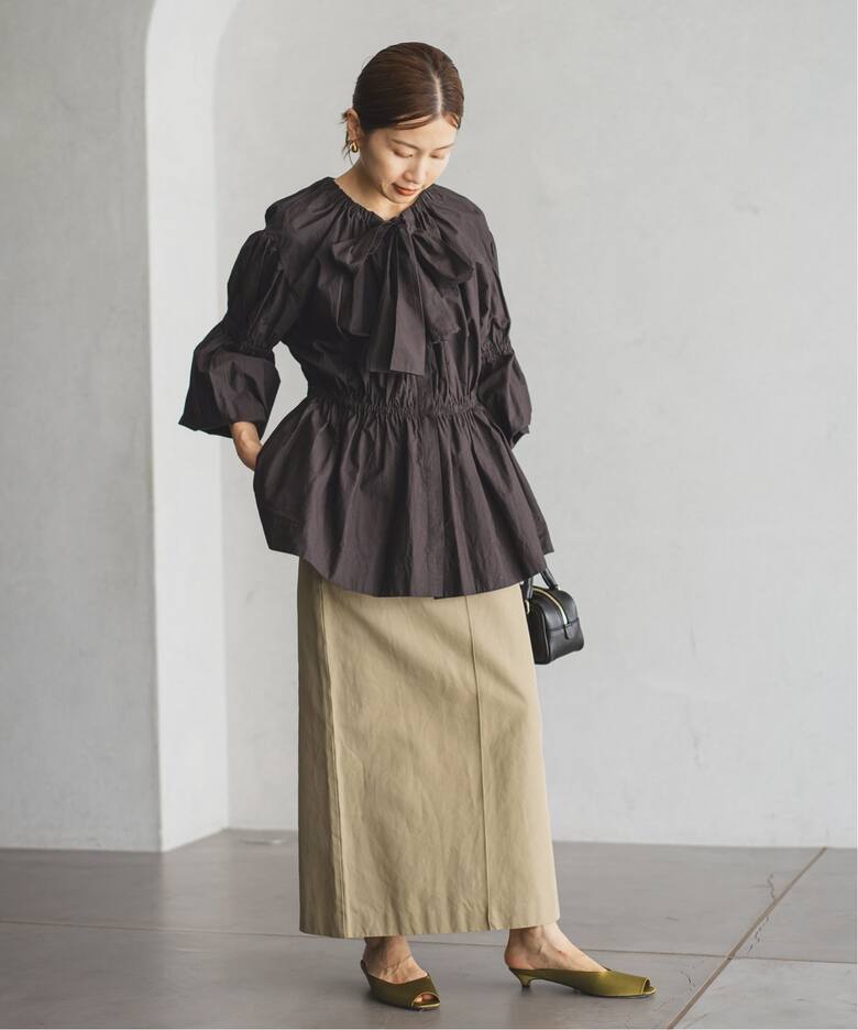 SARA MALLIKA × IENA ボウシャツブラウス（シャツ／ブラウス）｜IENA  