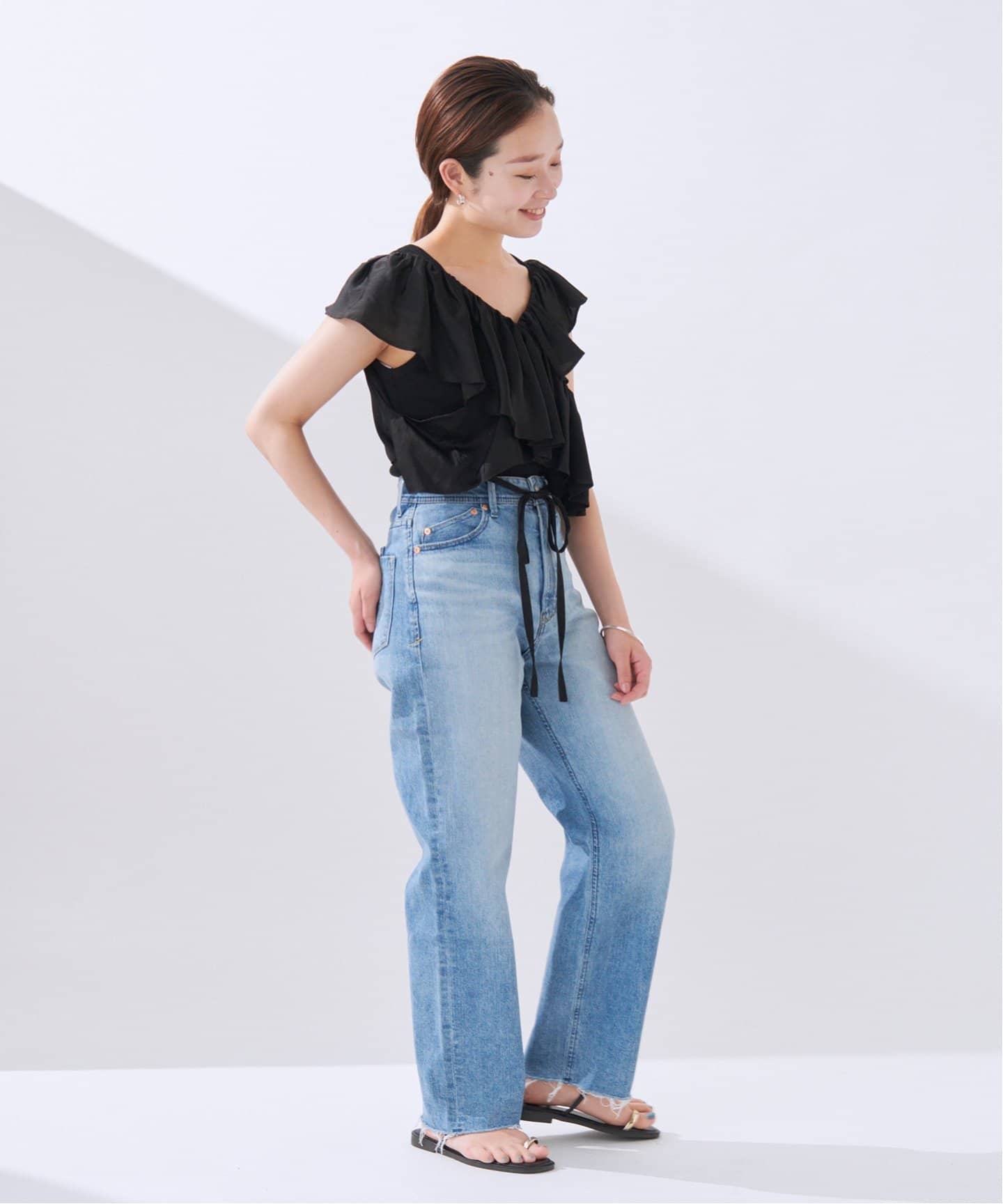 enrica/エンリカ】ASYMMETRY BL SILK CO（シャツ／ブラウス