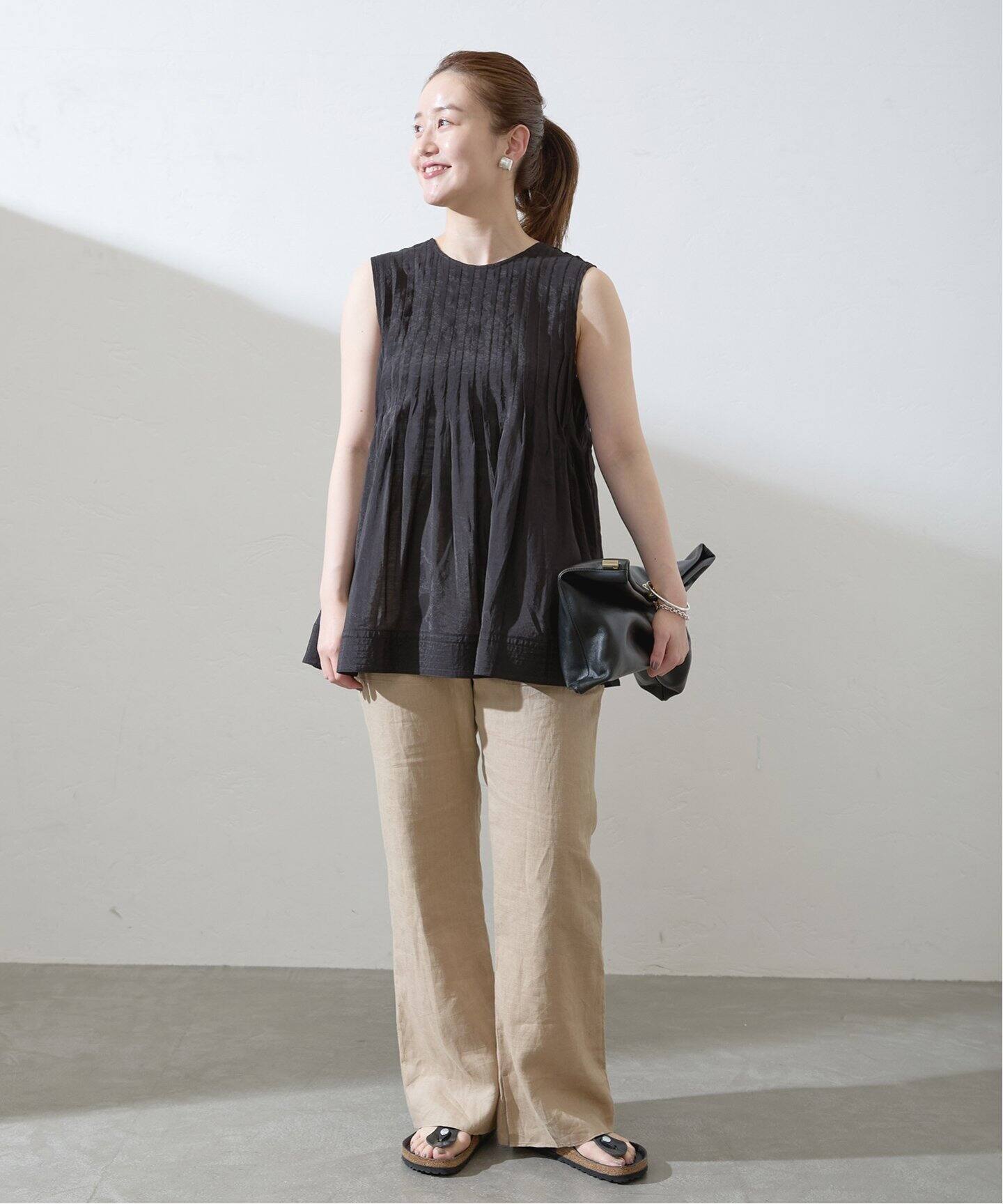 TORRAZZO DONNA/トラッゾドンナ Pintuck tunics blouse 6233-571 