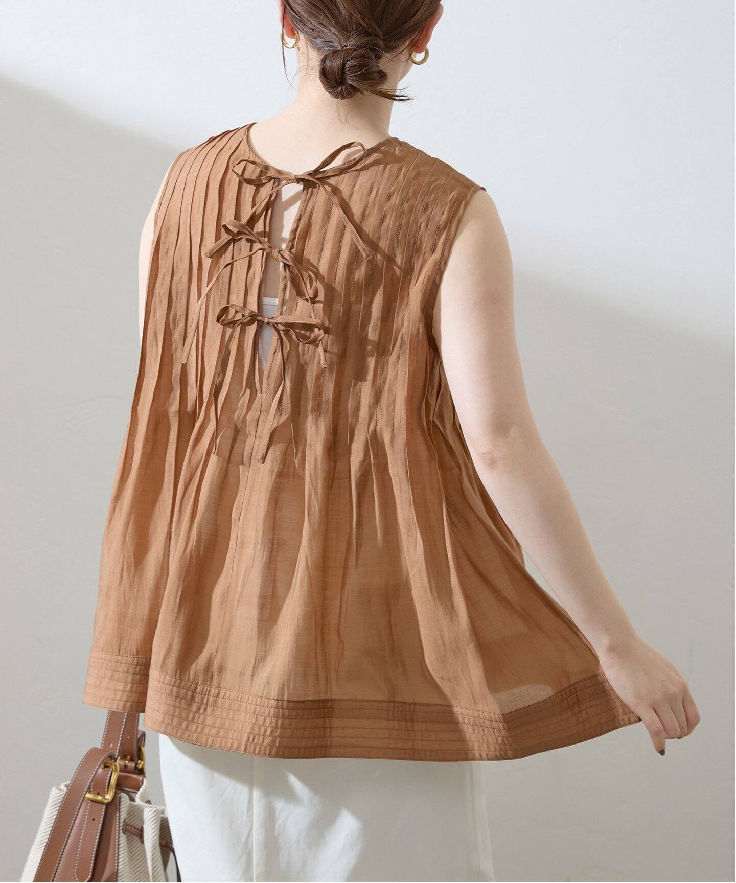 TORRAZZO DONNA/トラッゾドンナ Pintuck tunics blouse 6233-571 