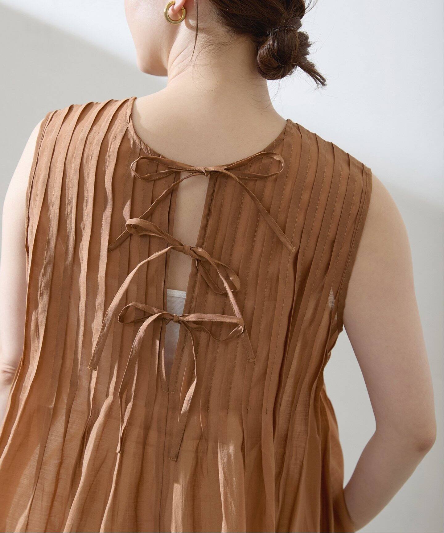 TORRAZZO DONNA/トラッゾドンナ Pintuck tunics blouse 6233-571 