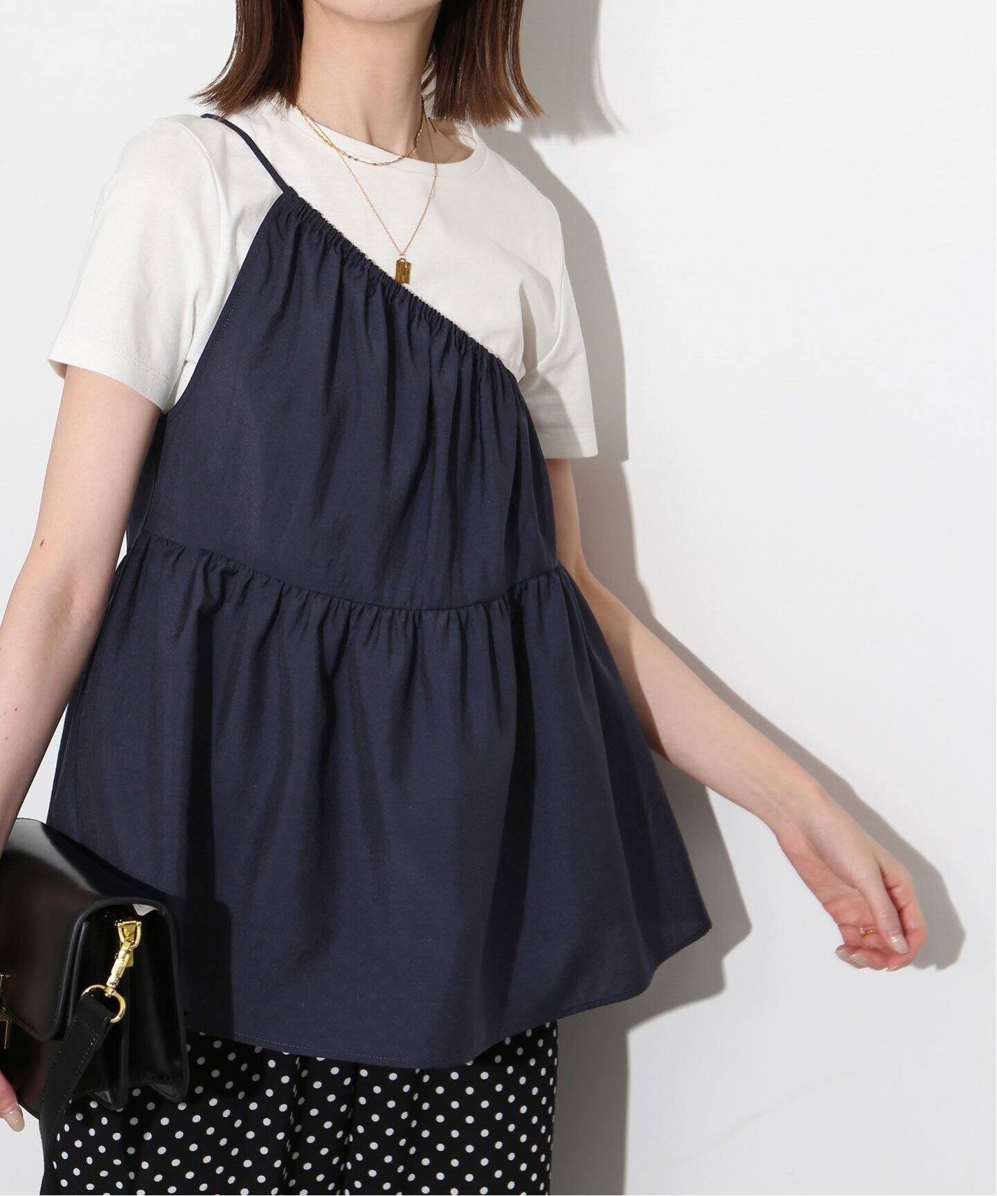 IENA★グロランキャミブラウス★ブラック 美品】IENA グログランキャミブラウス - メルカリ