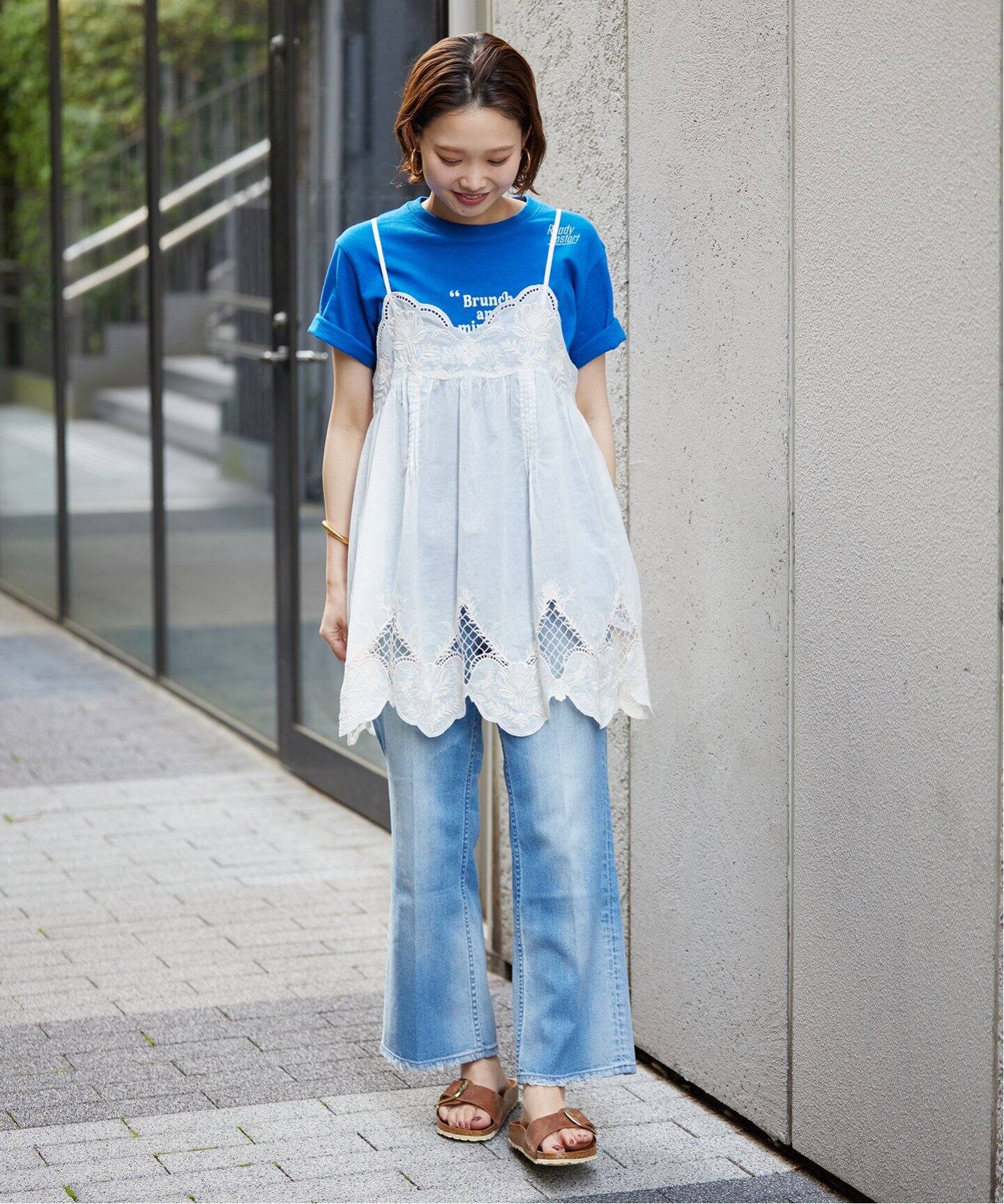 rady キルティングボストンバッグ Sサイズ クリーム カット刺しゅう 