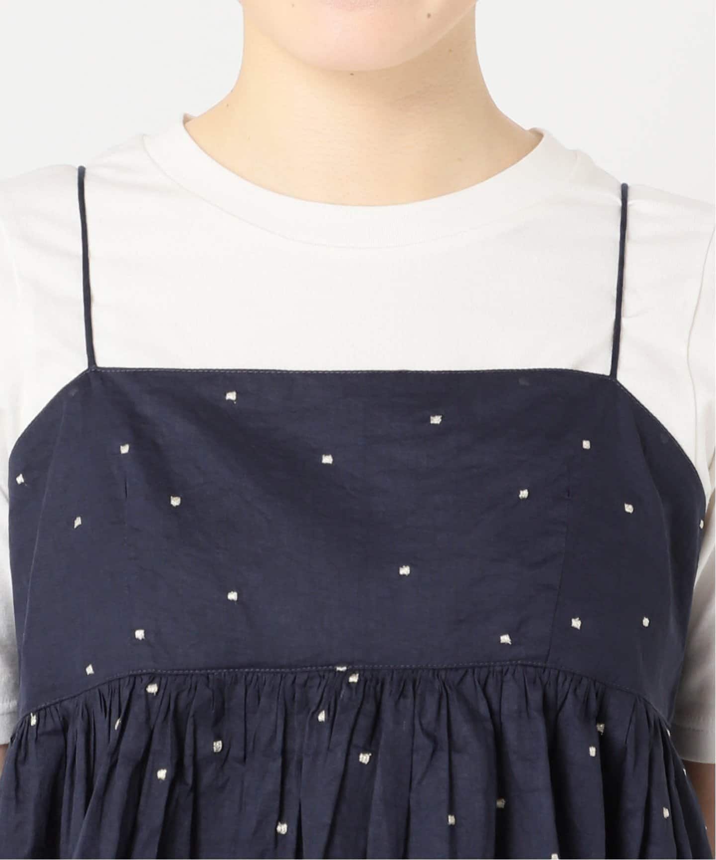 SLOBE IENA キャミトップス チュールタンクパット付きキャミ SET（タンクトップ）｜SLOBE
