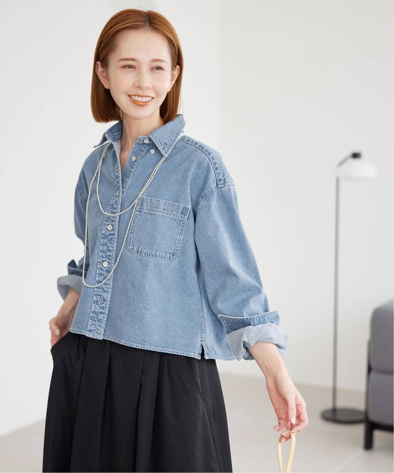 LE DENIMクロップドシャツ（シャツ／ブラウス）｜SLOBE IENA（スローブ 