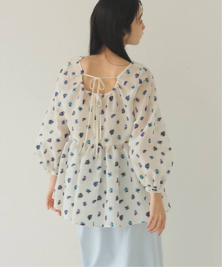 habi フラワージャガードブラウス（シャツ／ブラウス）｜SLOBE IENA 
