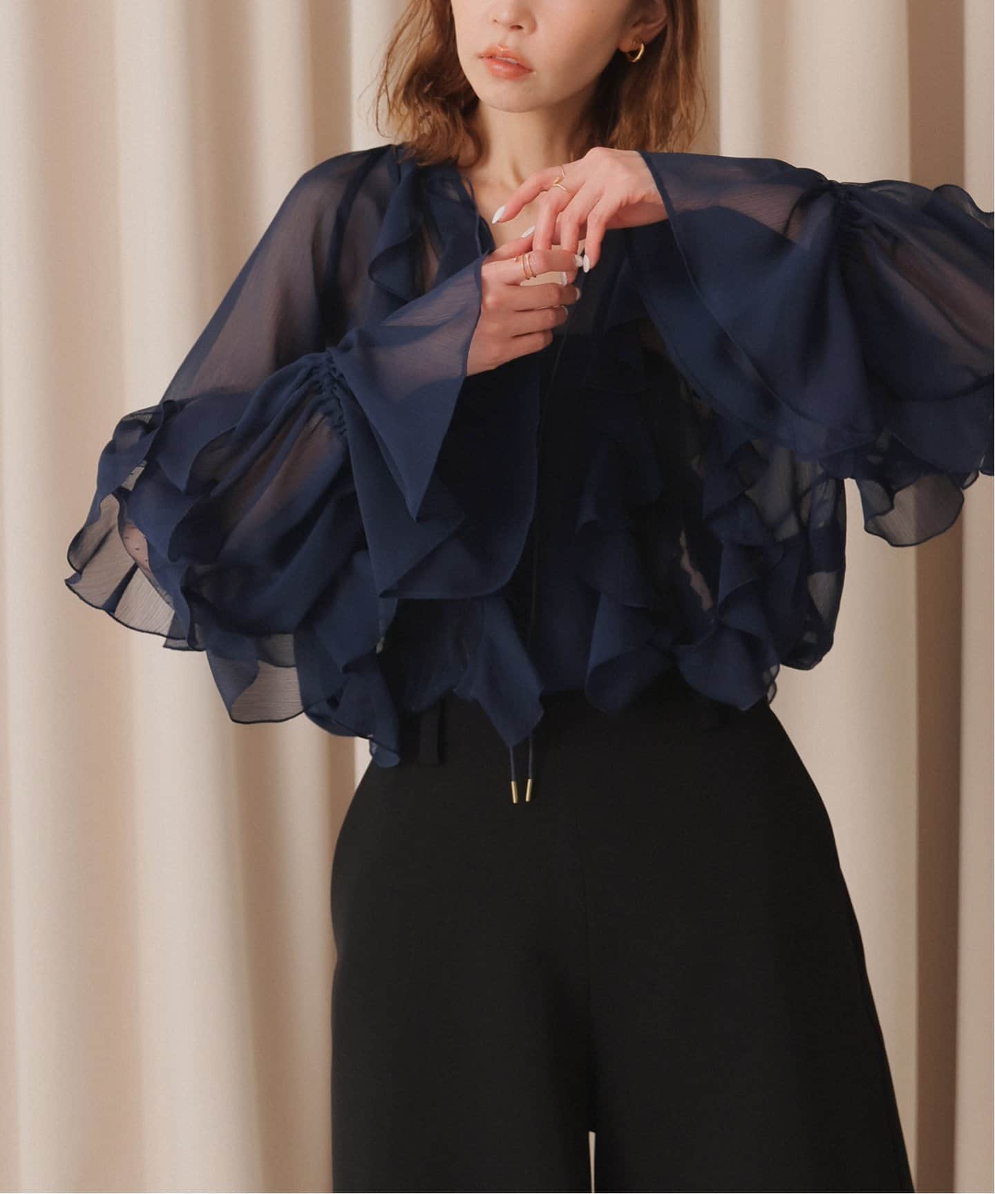 habi Frill ブラウス（シャツ／ブラウス）｜SLOBE IENA（スローブ