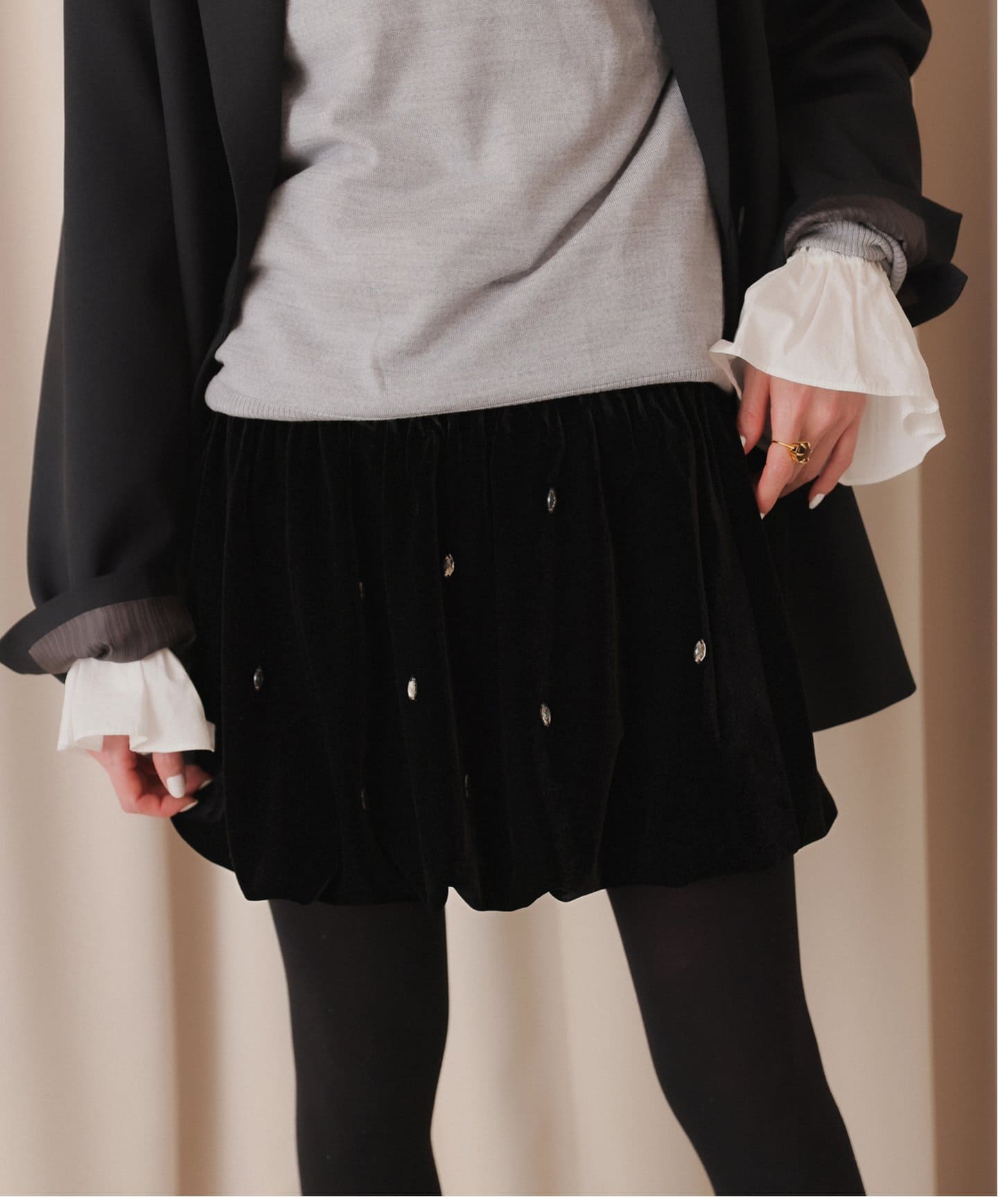 habi Velor Bijou Top（シャツ／ブラウス）｜SLOBE IENA