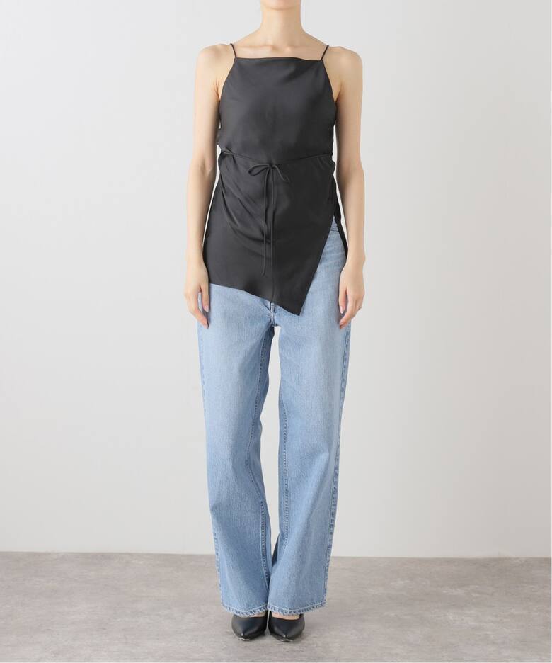 CLANE/クラネ DRAPE SATIN CAMISOLE TOPS 17122-4032（シャツ 
