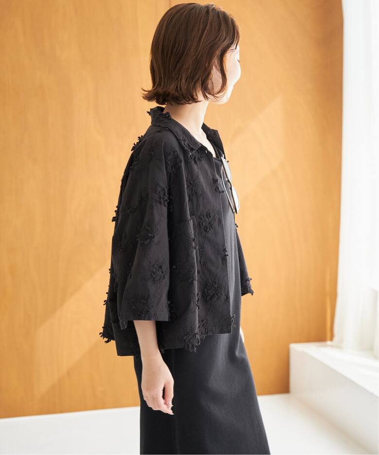 crinkle crinkle crinkle 3D embroidery S/S shirts CC-2540（シャツ 