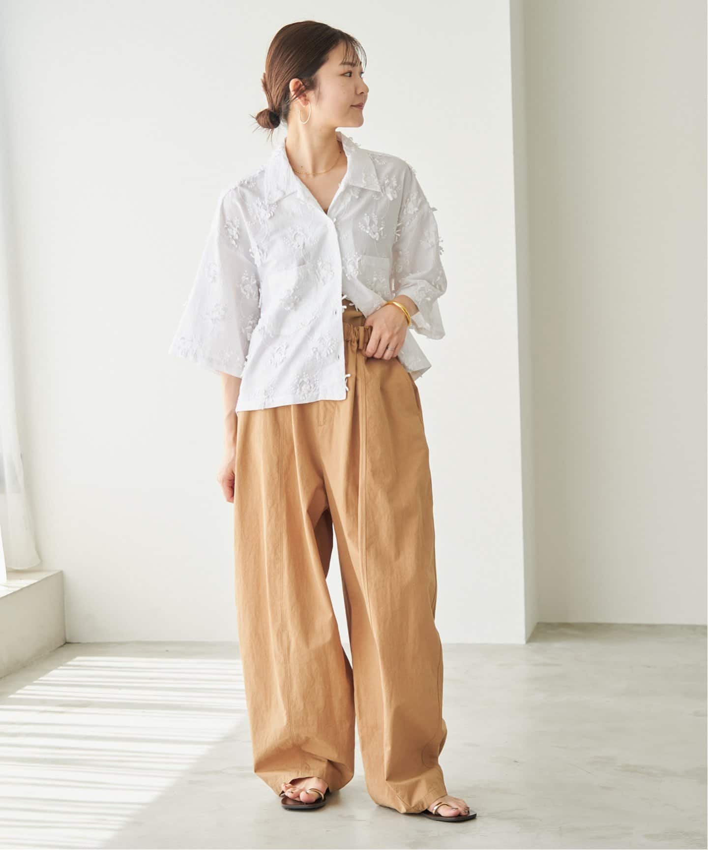 crinkle crinkle crinkle 3D embroidery S/S shirts CC-2540（シャツ