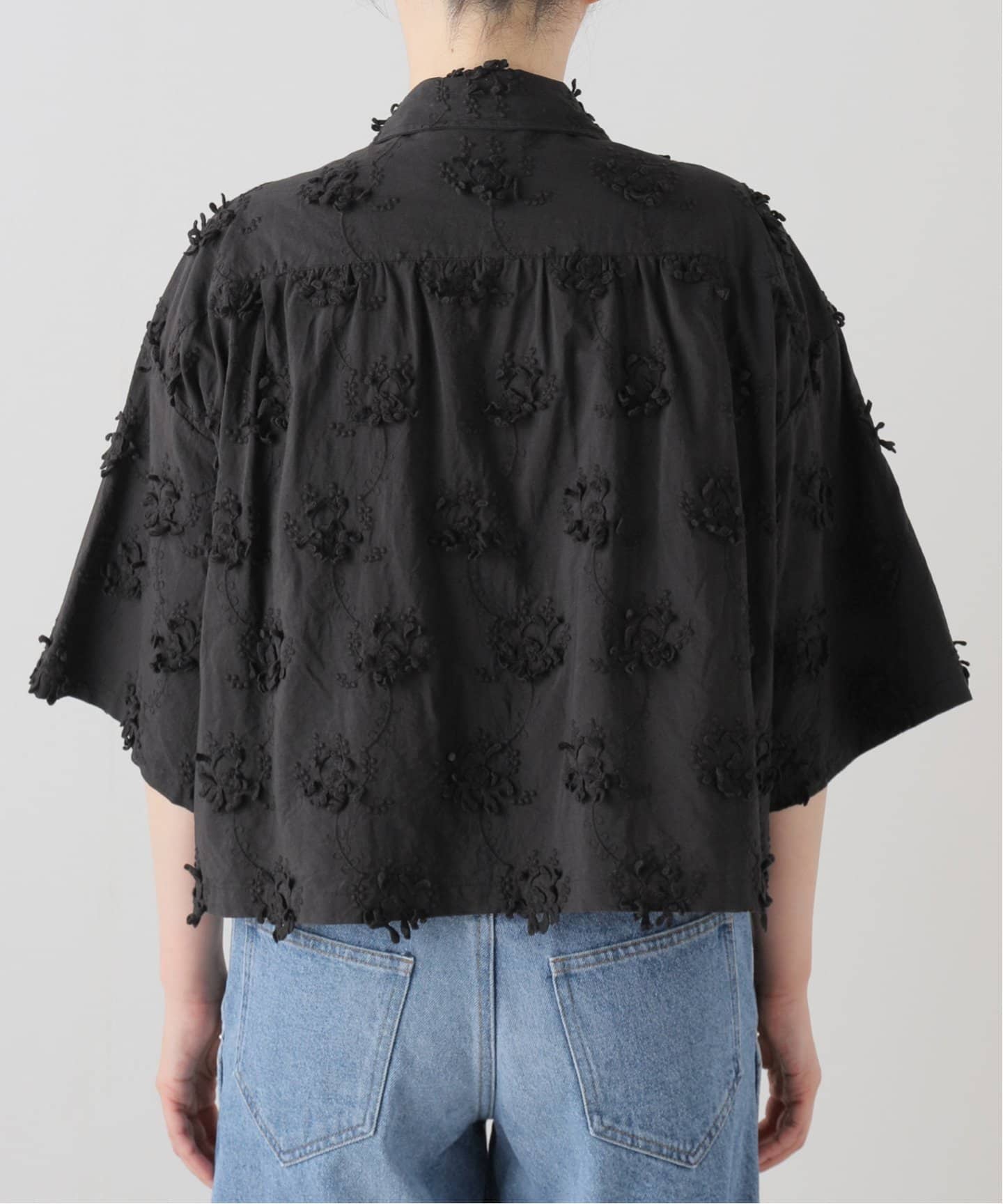 crinkle crinkle crinkle 3D embroidery S/S shirts CC-2540（シャツ