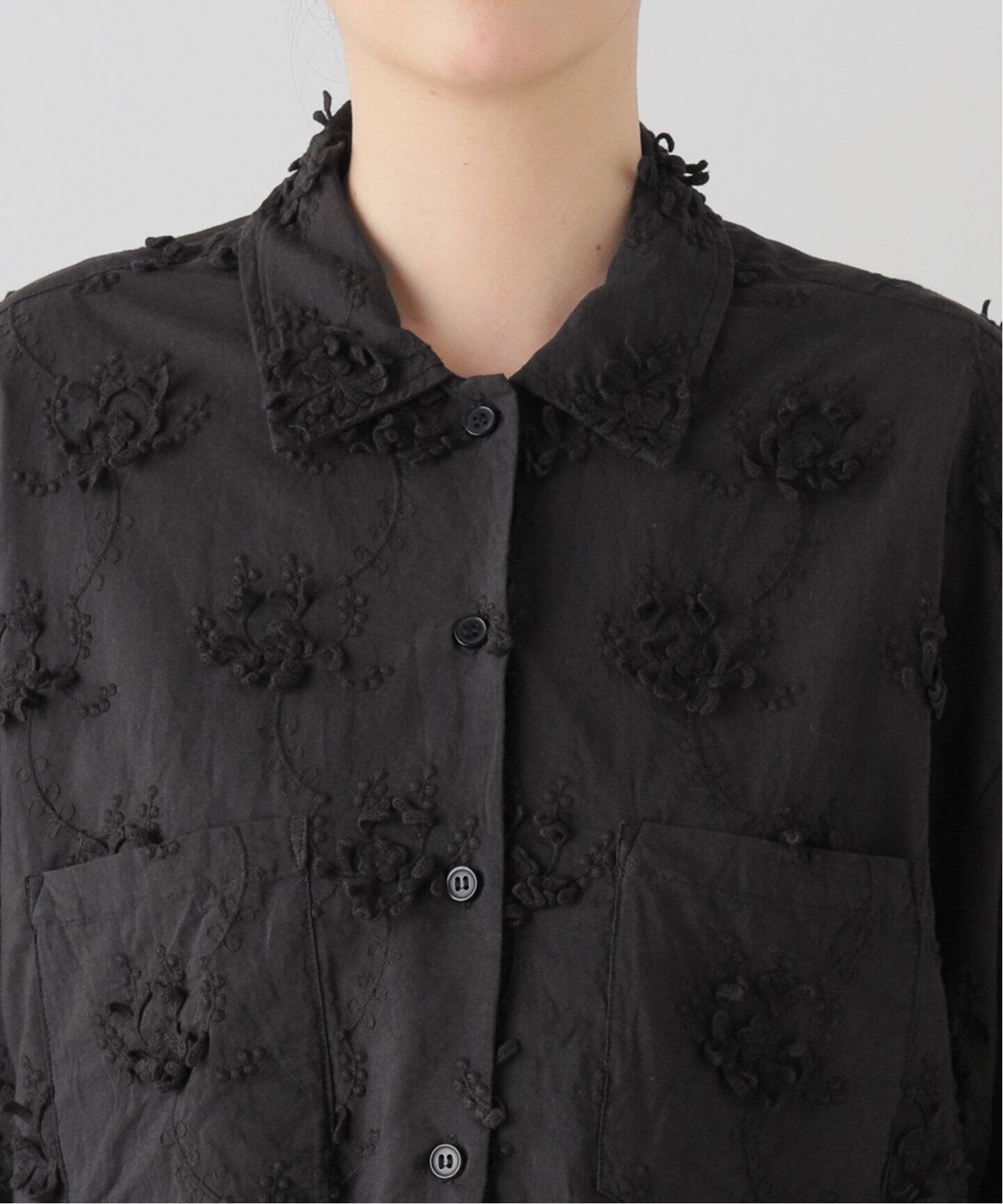 crinkle crinkle crinkle 3D embroidery S/S shirts CC-2540（シャツ 