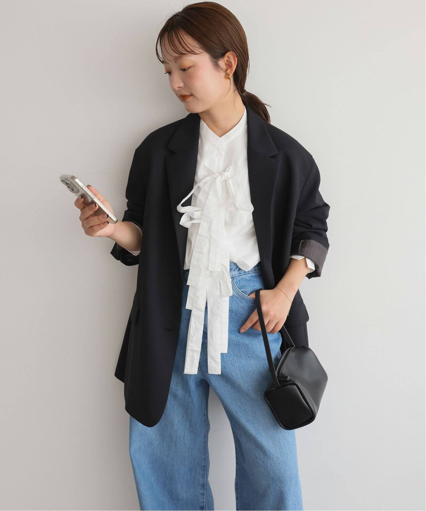 crinkle crinkle crinkle ribbon blouse CC-3015（シャツ／ブラウス 