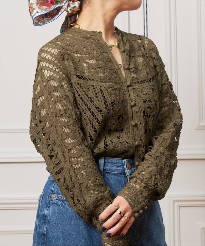 IENA LA BOUCLE バテンレースブラウス（シャツ／ブラウス）｜IENA  