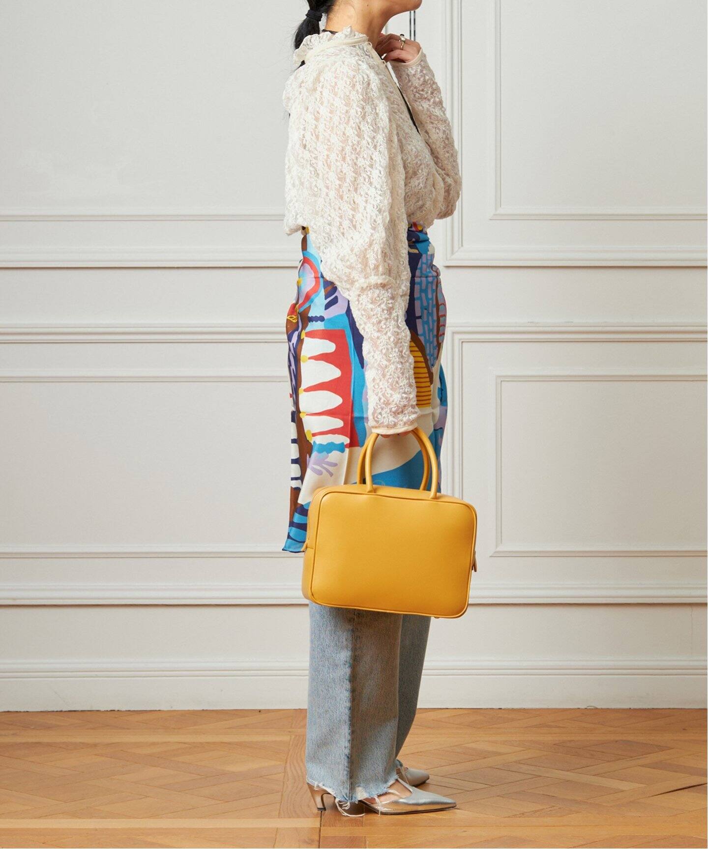 IENA LA BOUCLE レースギャザーブラウス（シャツ／ブラウス）｜IENA  