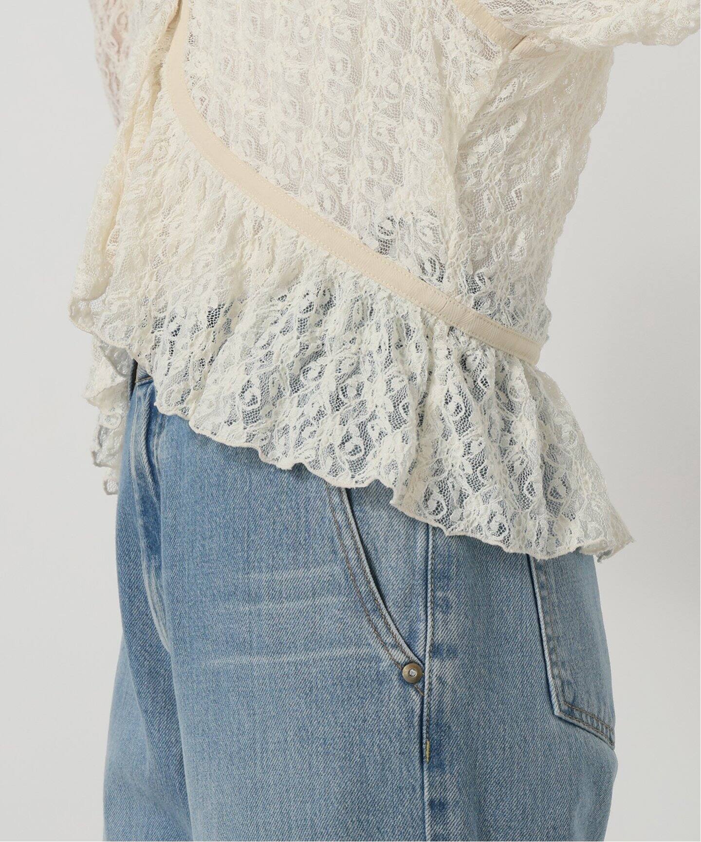 IENA LA BOUCLE レースギャザーブラウス（シャツ／ブラウス）｜IENA  