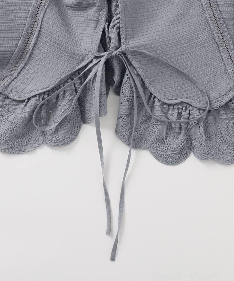 IENA LA BOUCLE ピンタックレースブラウス（シャツ／ブラウス）｜IENA 