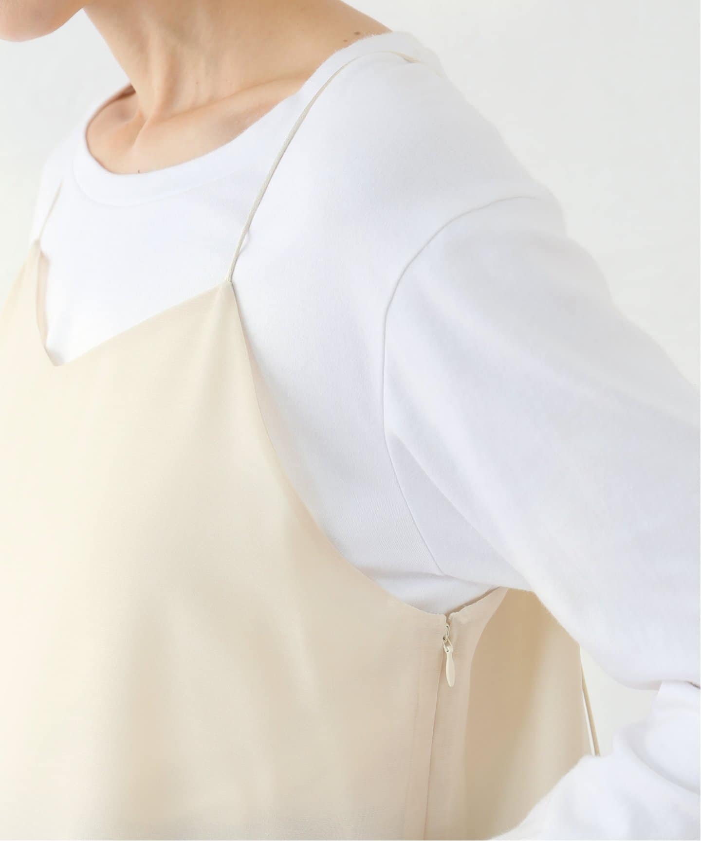 iena la boucle ラッフルヘムチュニックキャミワンピース