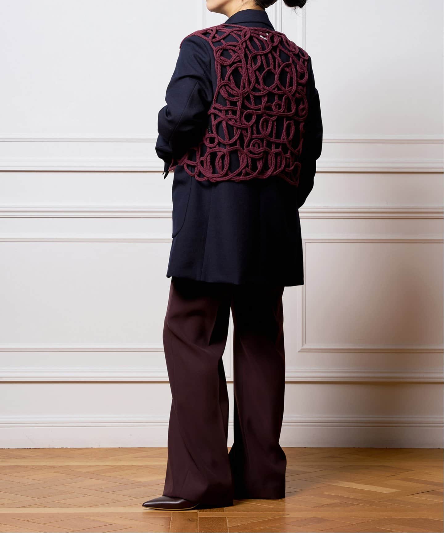 IENA LA BOUCLE オールオーバーコードエンブベスト（ジレ）｜IENA