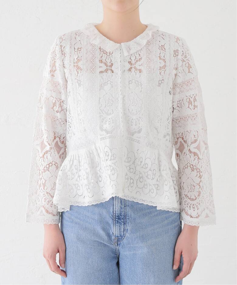 IENA LA BOUCLE マニーレースブラウス（シャツ／ブラウス）｜IENA  