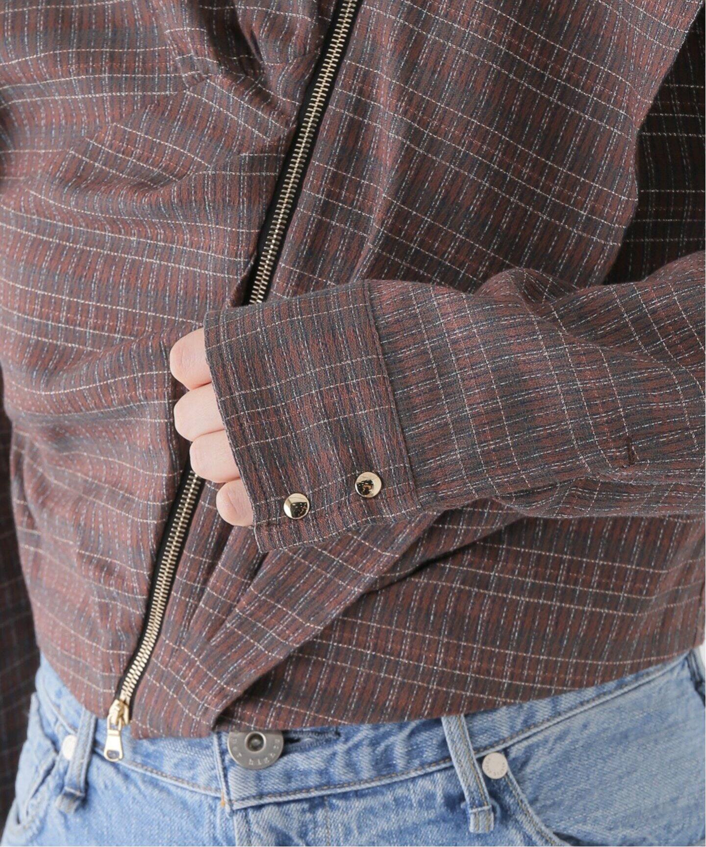 PHOTOCOPIEU/フォトコピュー ZIP UP ブラウス MONICA/242MOC（シャツ 