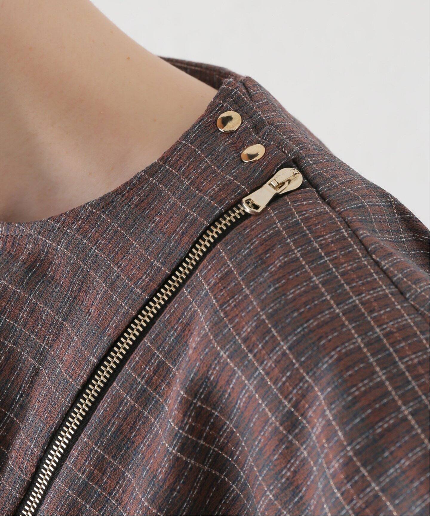 PHOTOCOPIEU/フォトコピュー ZIP UP ブラウス MONICA/242MOC（シャツ 
