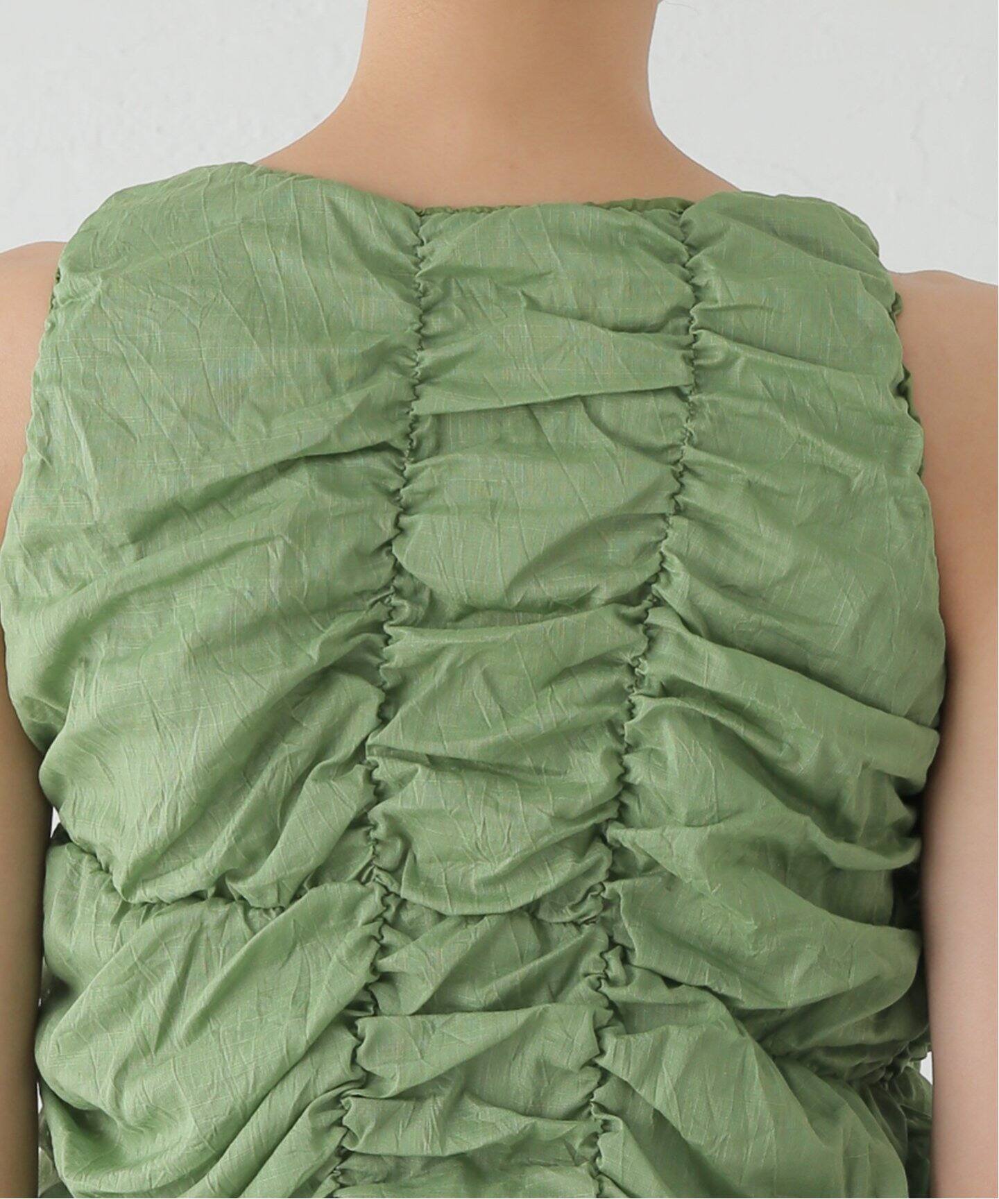 AS YET UNNAMED/アズイェットアンネイムド gathered タンクトップ 