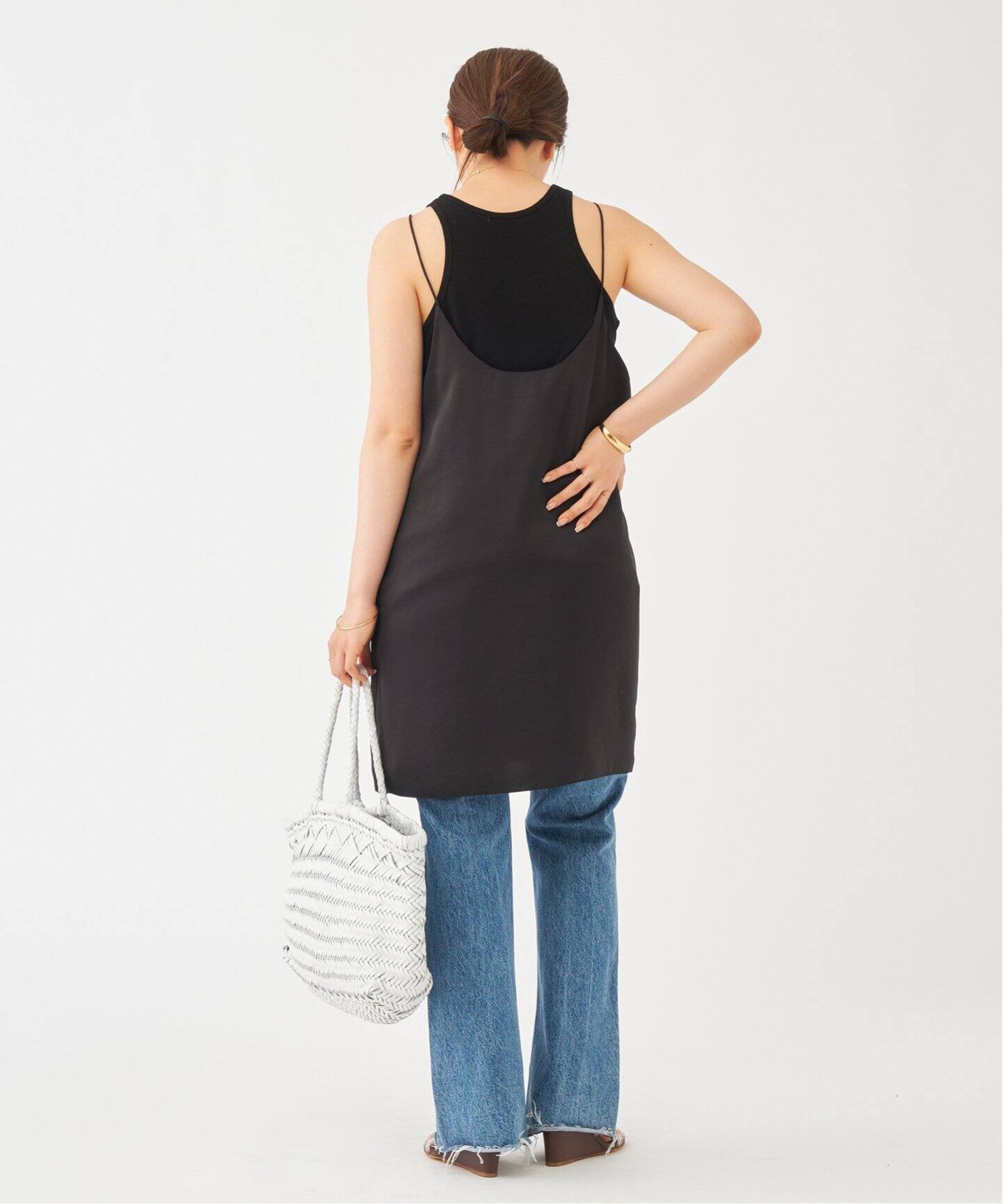 Satin Uneck キャミソール（キャミソール）｜Plage（プラージュ）の  