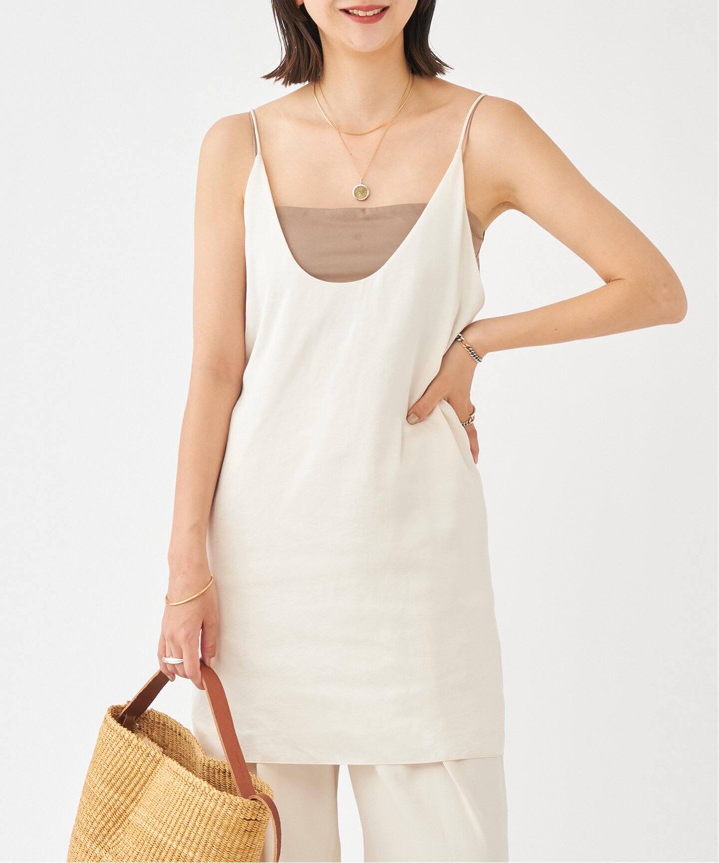 Satin Uneck キャミソール（キャミソール）｜Plage（プラージュ）の  