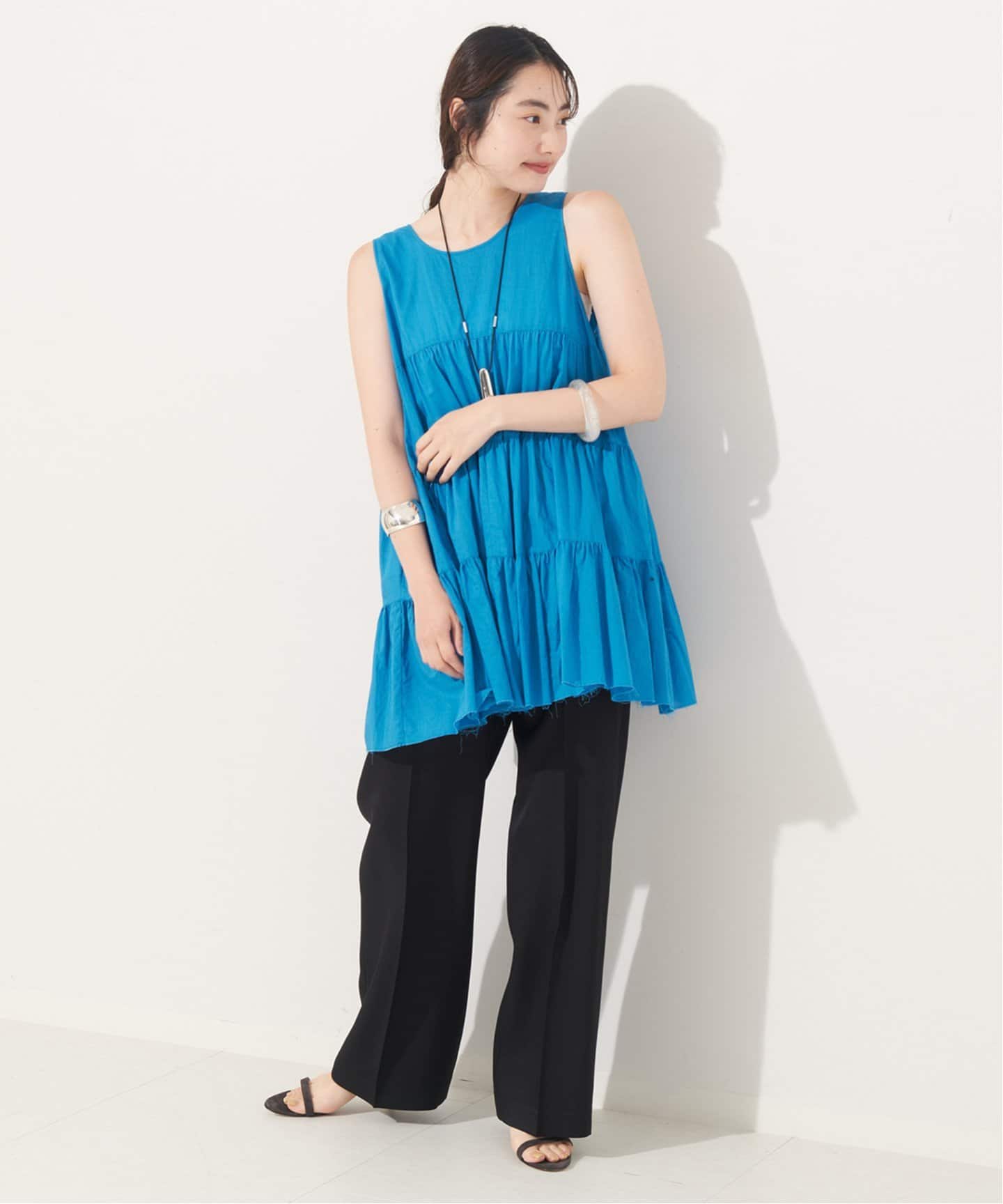 【正規販売店】 tiered ブラウス（シャツ／ブラウス）｜Plage（プラージュ）の トップス