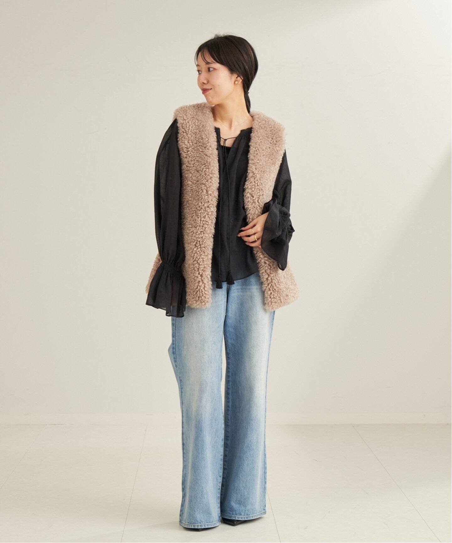 COTTON VOIL GATHERED ブラウス（シャツ／ブラウス）｜Plage 