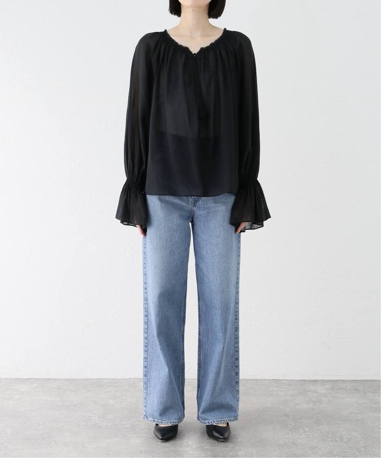 COTTON VOIL GATHERED ブラウス（シャツ／ブラウス）｜Plage 