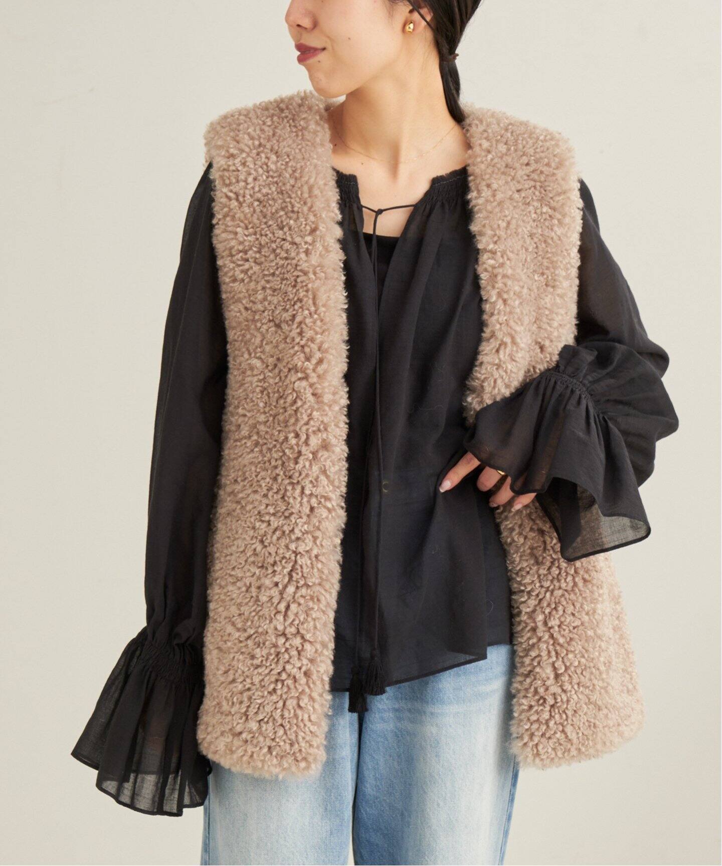 COTTON VOIL GATHERED ブラウス（シャツ／ブラウス）｜Plage 