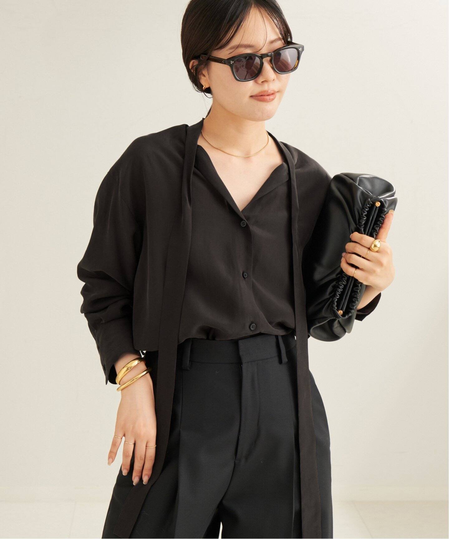 SILK RAYON BOW ブラウス（シャツ／ブラウス）｜Plage（プラージュ）の 
