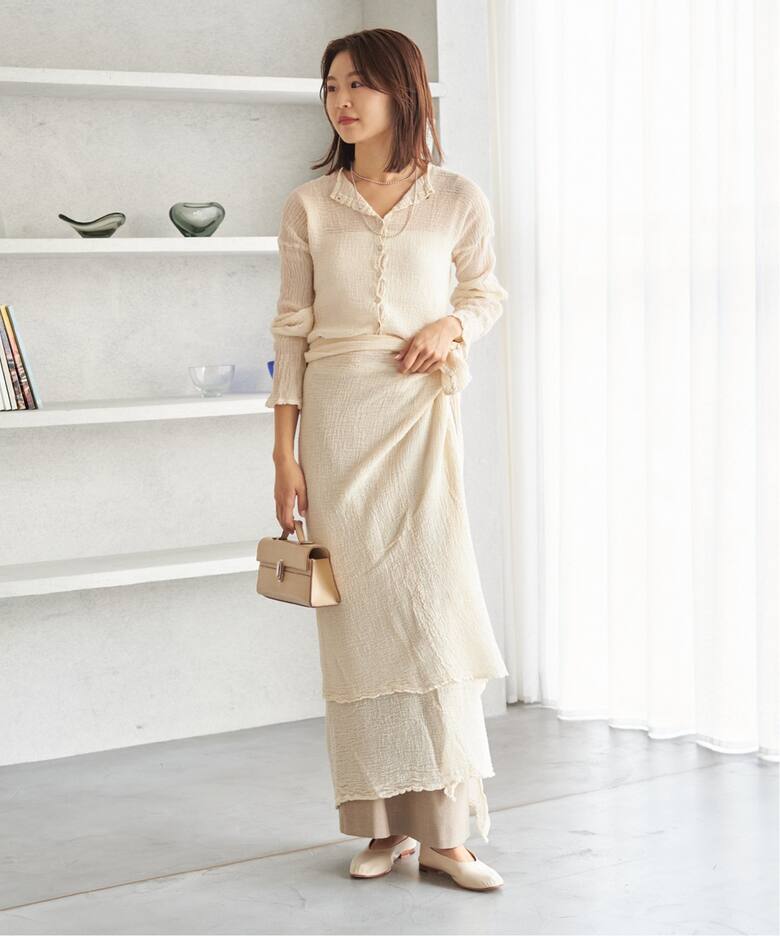 LES ATELIERS FRANCAIS DE CONFECTION 別注 2WAY ブラウス（シャツ 