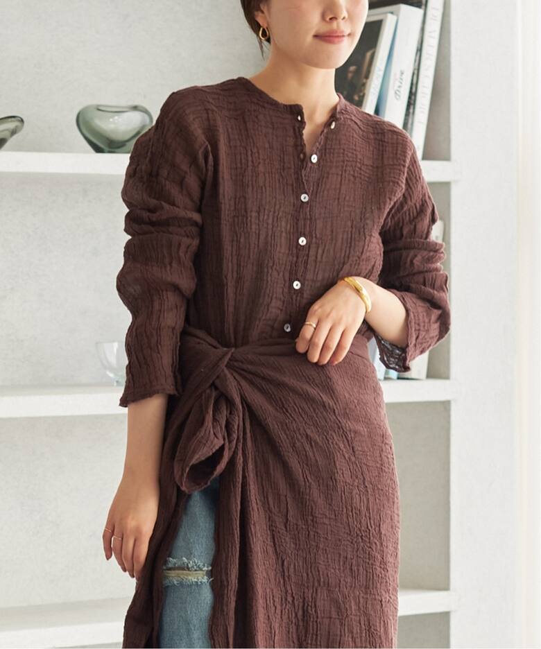 LES ATELIERS FRANCAIS DE CONFECTION 別注 2WAY ブラウス（シャツ  