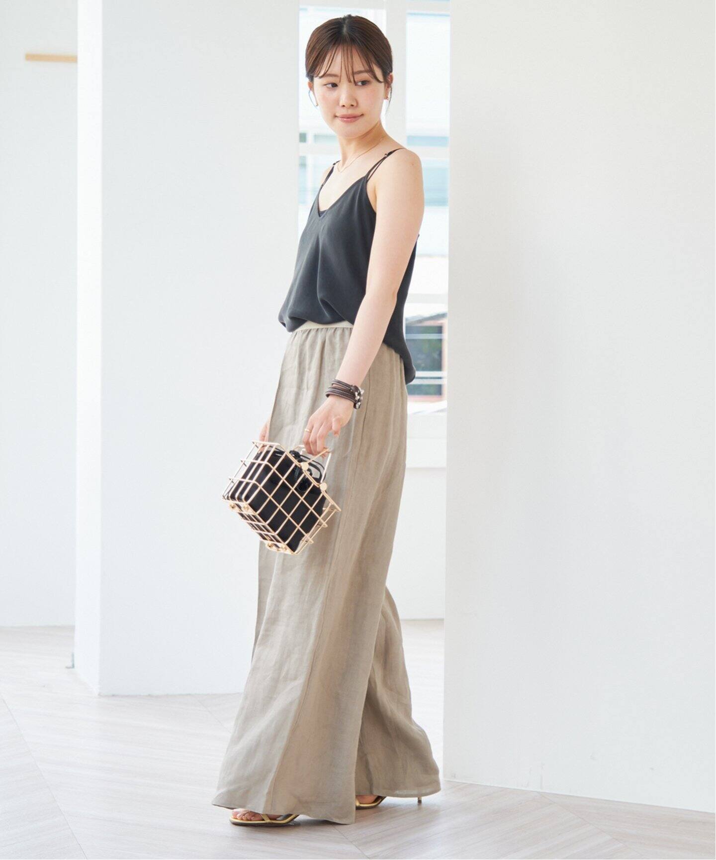 Plage リブキャミソール シルク100% 手洗い可 r122wb01.jpg